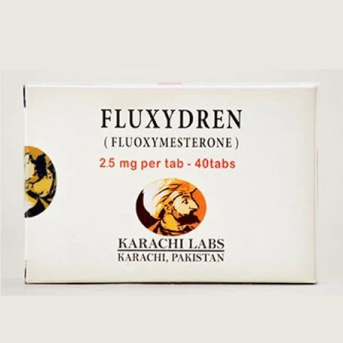 FLUXYDREN 25MG 40 TABLETAS- FLUOXYMESTERONE KARACHI LABS