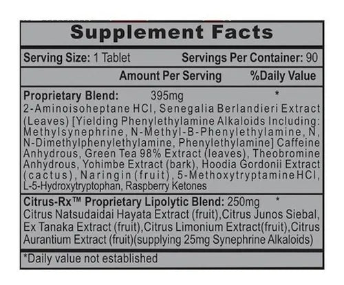 LIPODRENE AMARILLO HIGH TECH PHARMACEUTICAL 90 TABLETAS