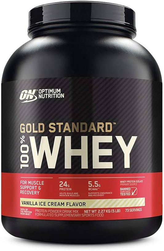 GOLD STANDAR 100% WHEY PROTEIN OPTIMUM NUTRITION 5 LBS