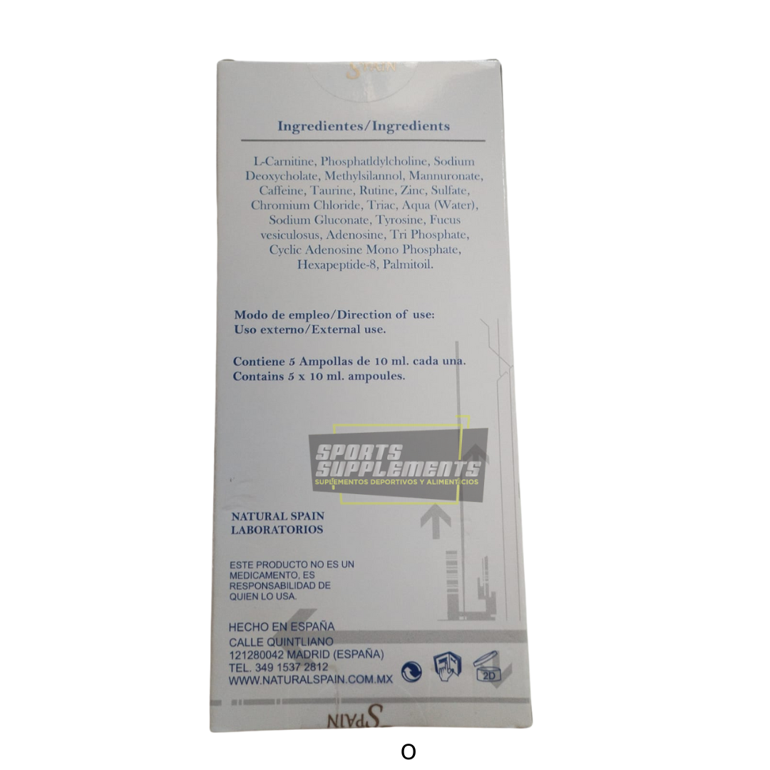 LIPO SLIM FORTE NATURAL SPAIN 5 VIALES 10 ML C/U