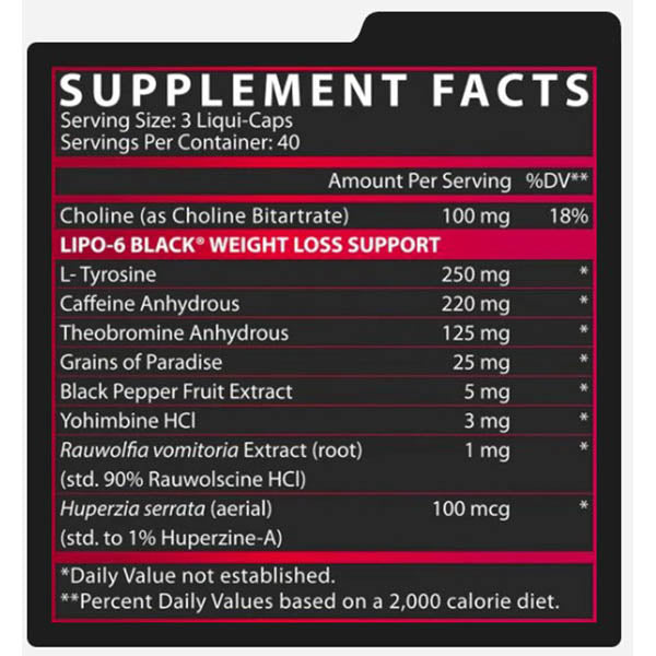 LIPO 6 BLACK NUTREX RESEARCH 120 CAPSULAS