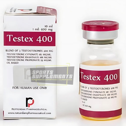 TESTEX-400MG-10ML-TESTOSTERONA SOSTENON-ROTTERDAM PHARMACEUTICAL